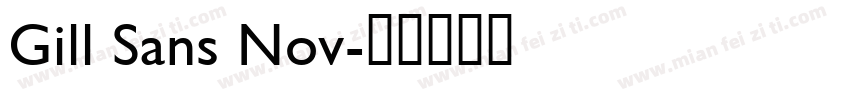 Gill Sans Nov字体转换